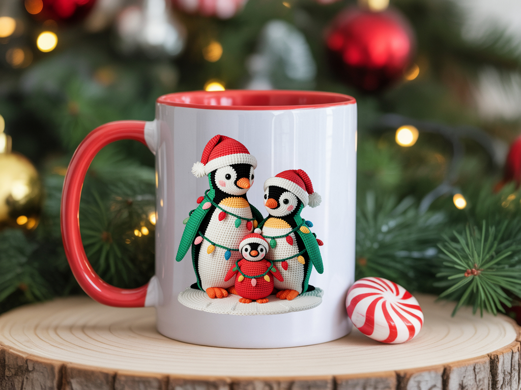 Penguins Faux Yarn 8cm UVDTF decal