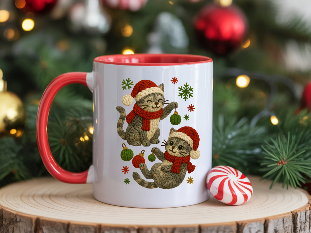 Cats Faux Yarn 8cm UVDTF decal