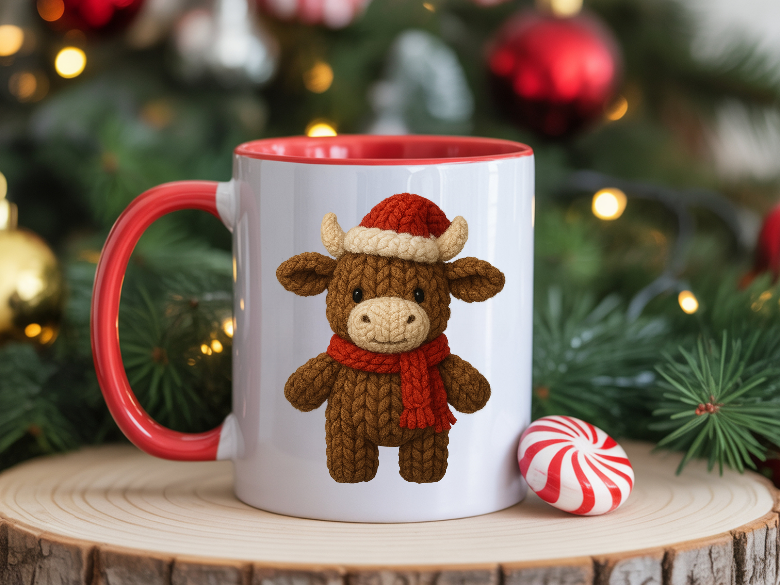 Highland Cow Faux Yarn 8cm UVDTF decal