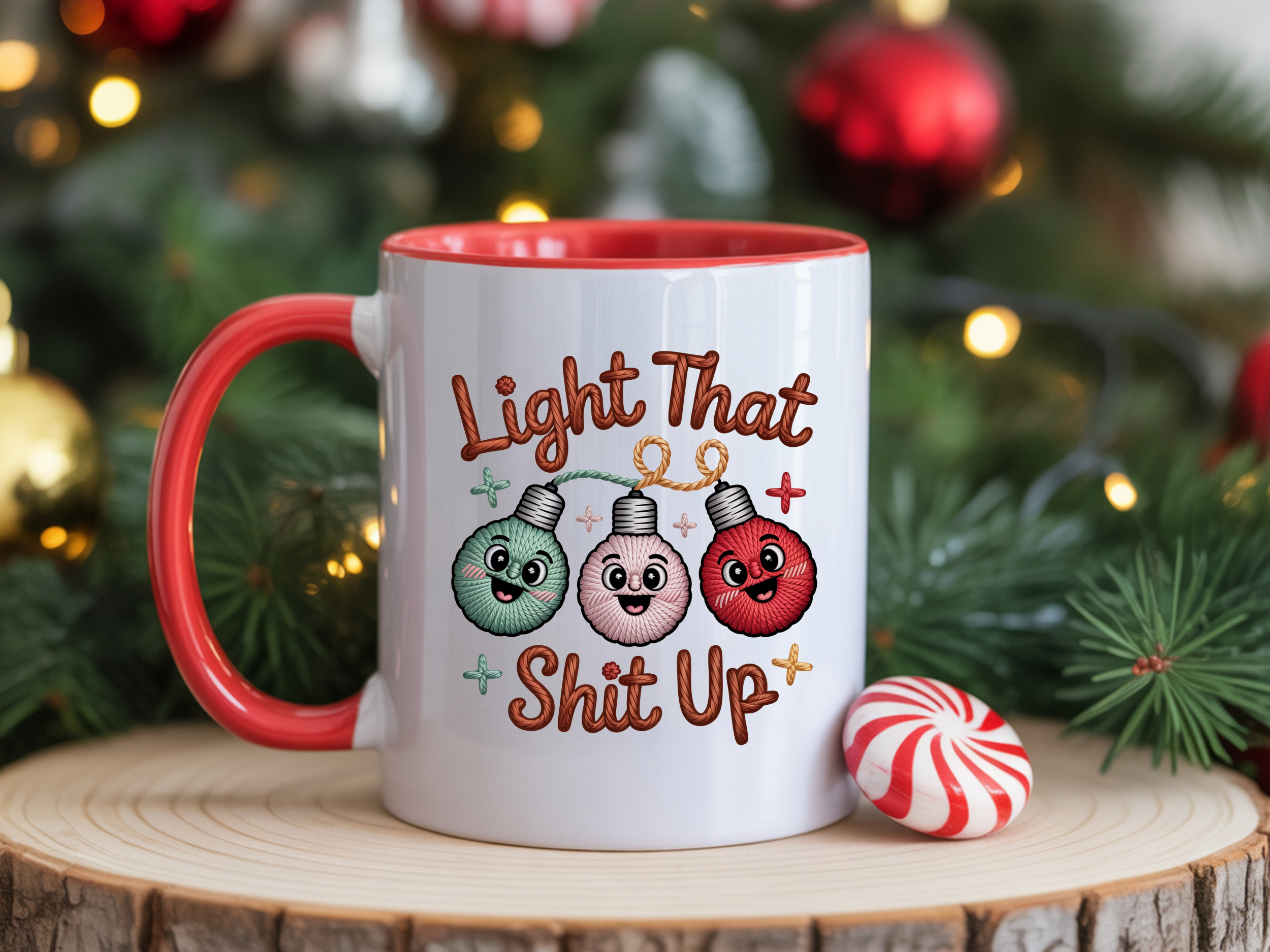 Light that S**t up Faux Yarn 8cm UVDTF decal