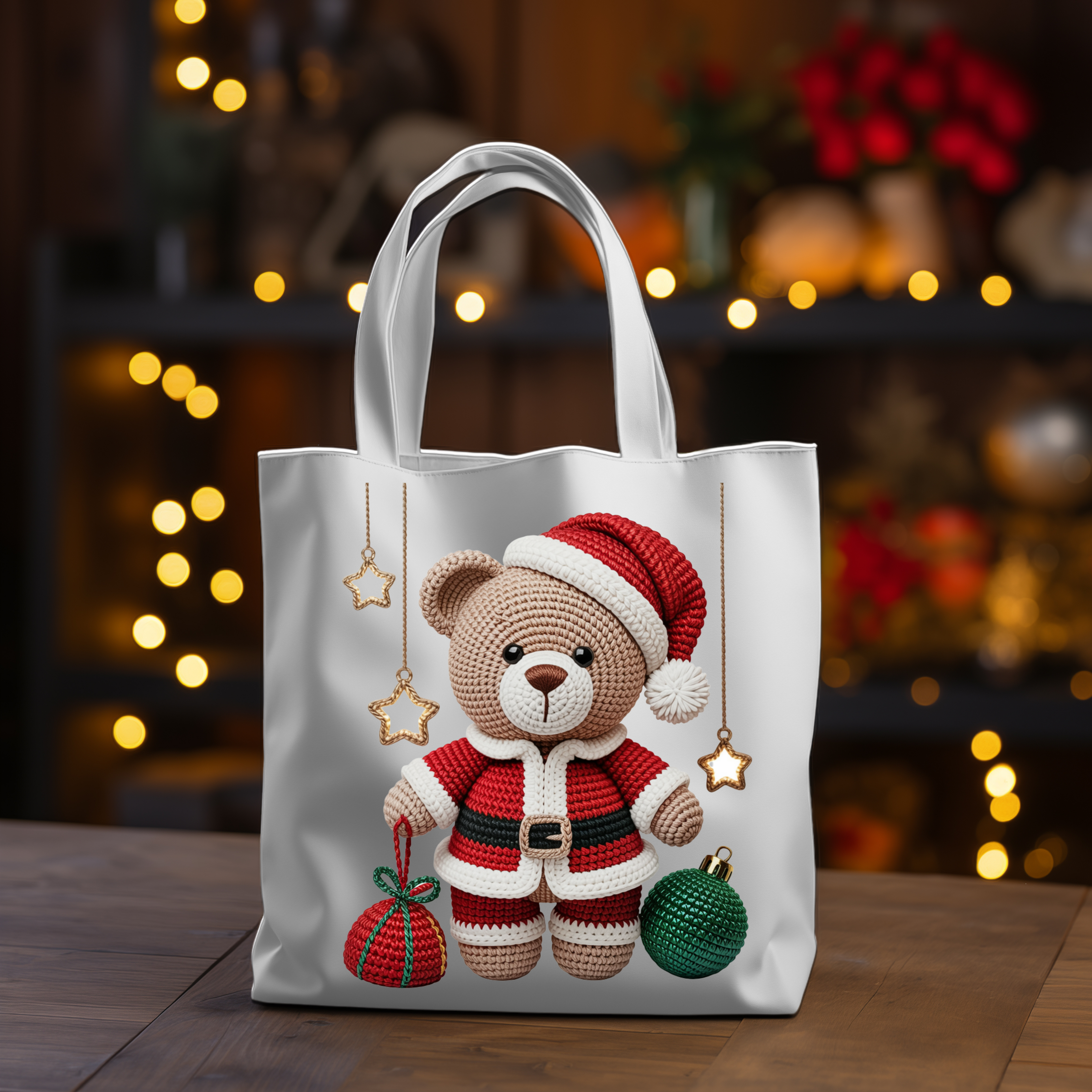 Sublimation sheet Faux yarn Teddy Bear