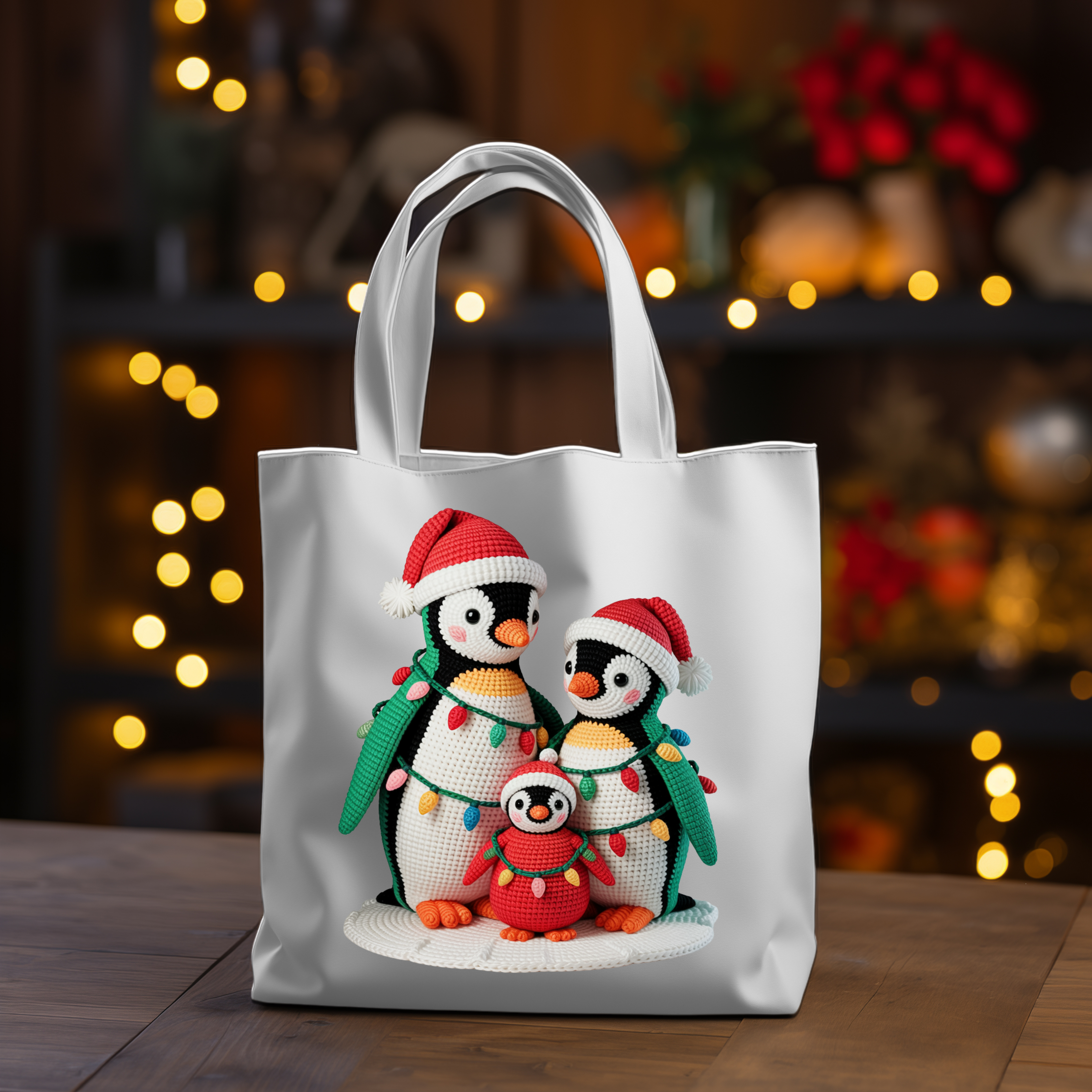 Sublimation sheet Faux yarn Penguins