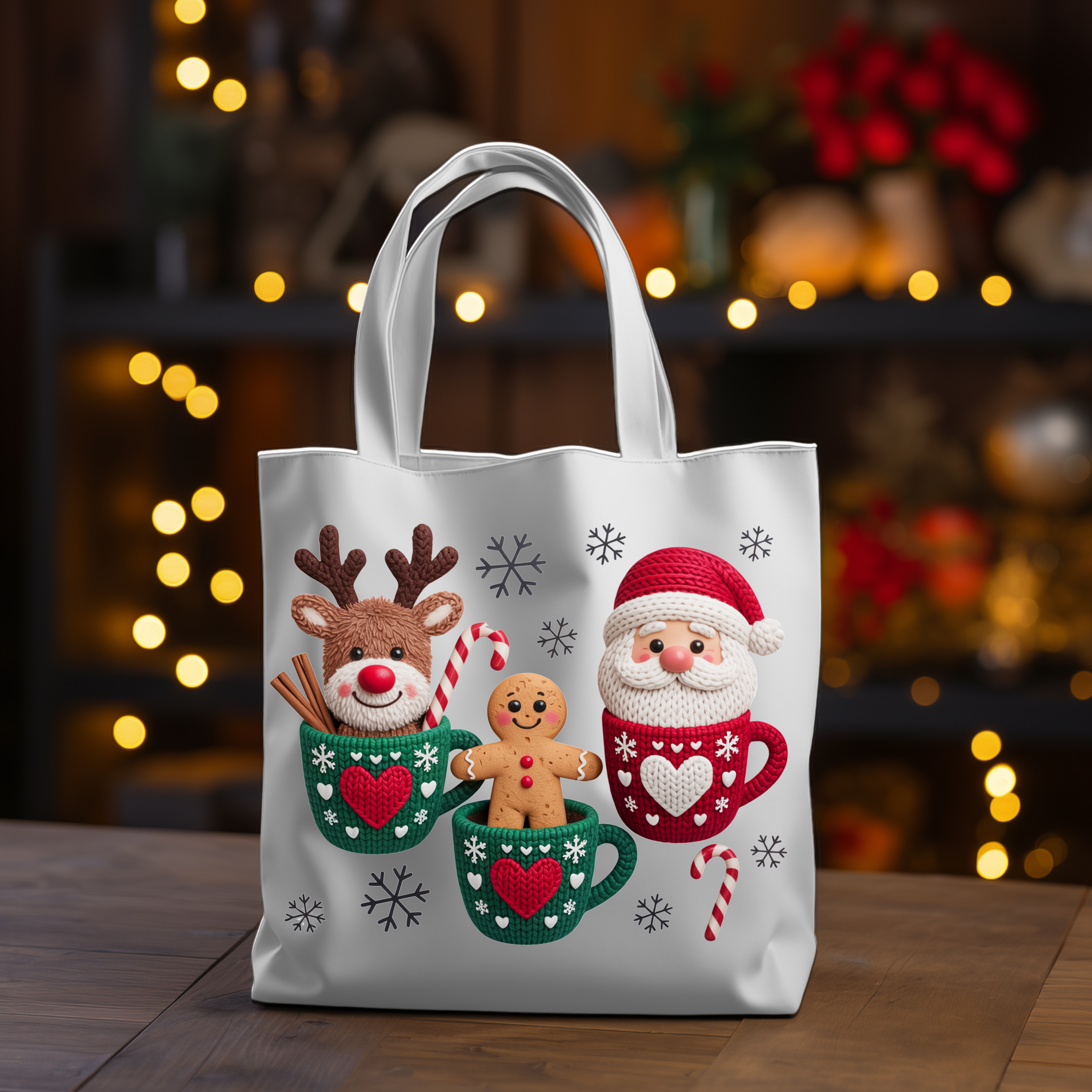 Sublimation sheet Faux yarn Christmas Characters