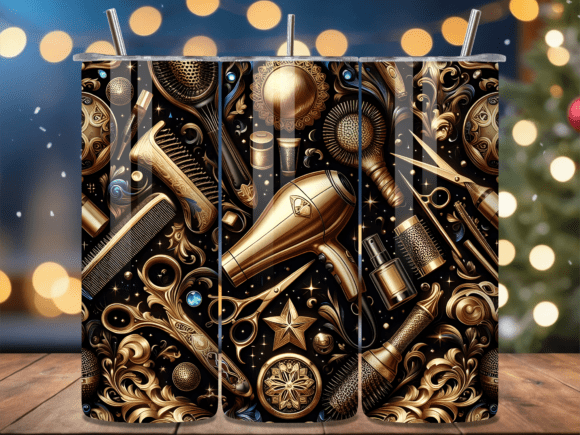 Hair Salon 20 oz tumbler sublimation print - Wraps and Blanks