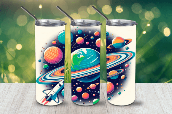Planets 20oz tumbler Sublimation Print (Copy) - Wraps and Blanks
