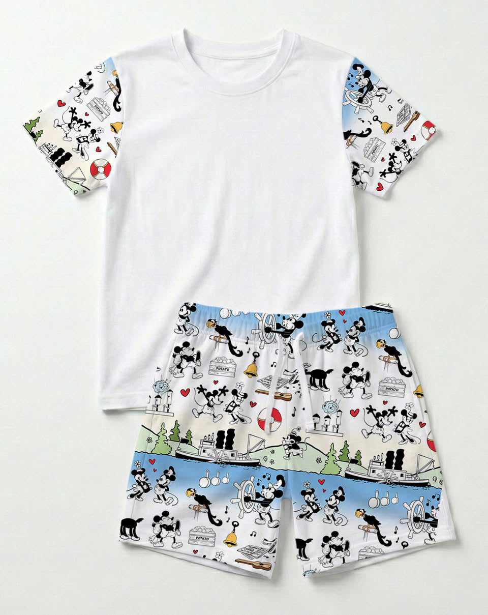 Steamboat Willy shorts sets