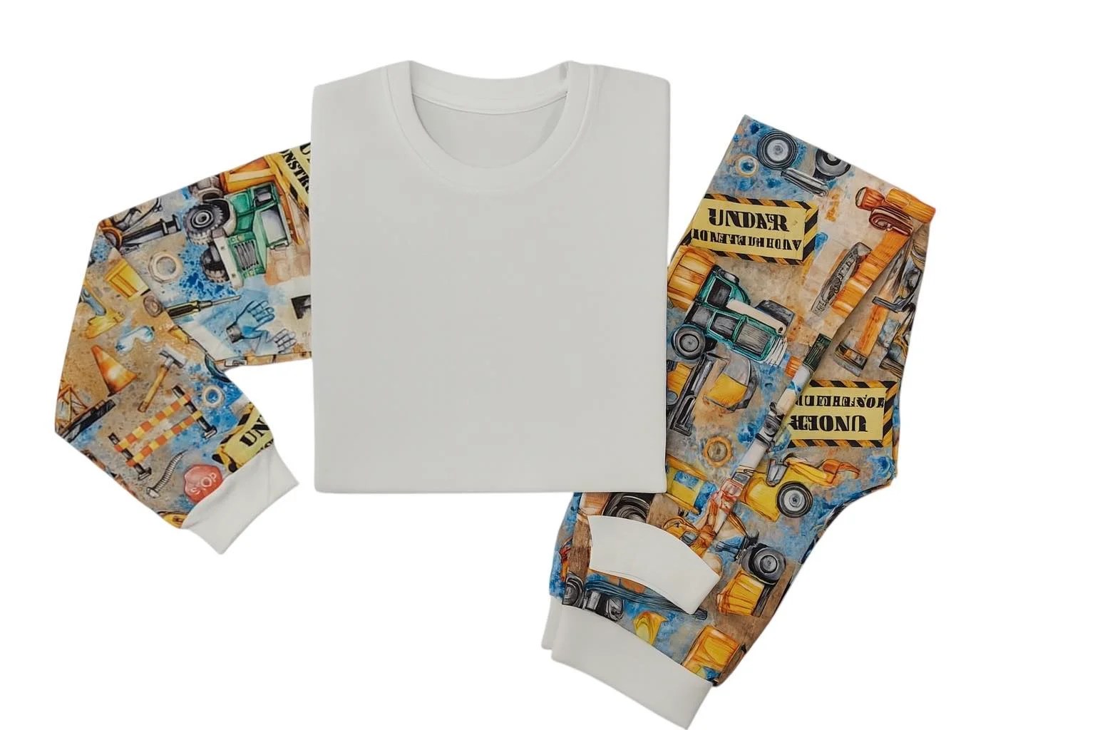 Construction Sublimation Kids Pyjamas - Wraps and Blanks