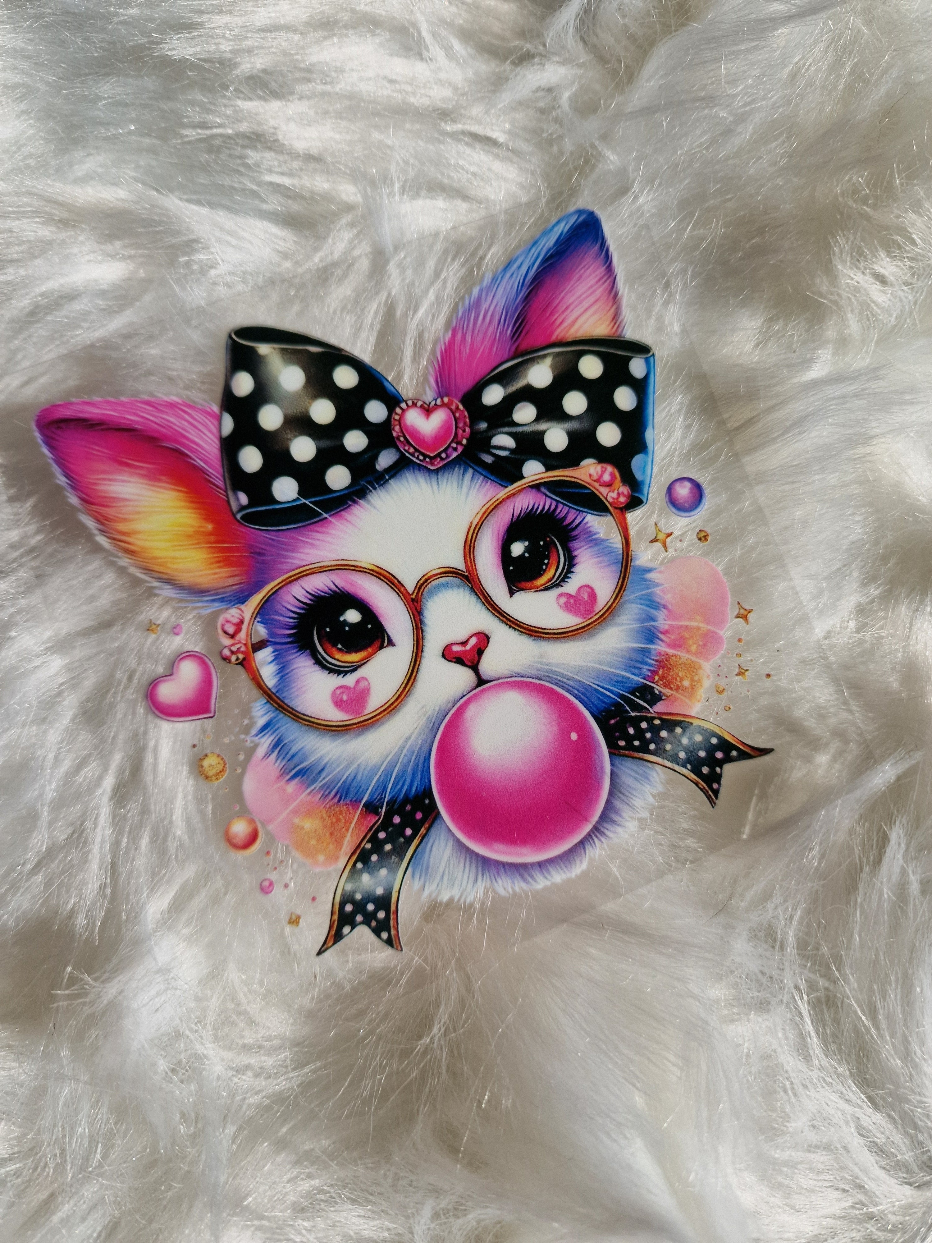 Funny Easter Bunny UV DTF Decal 10cm