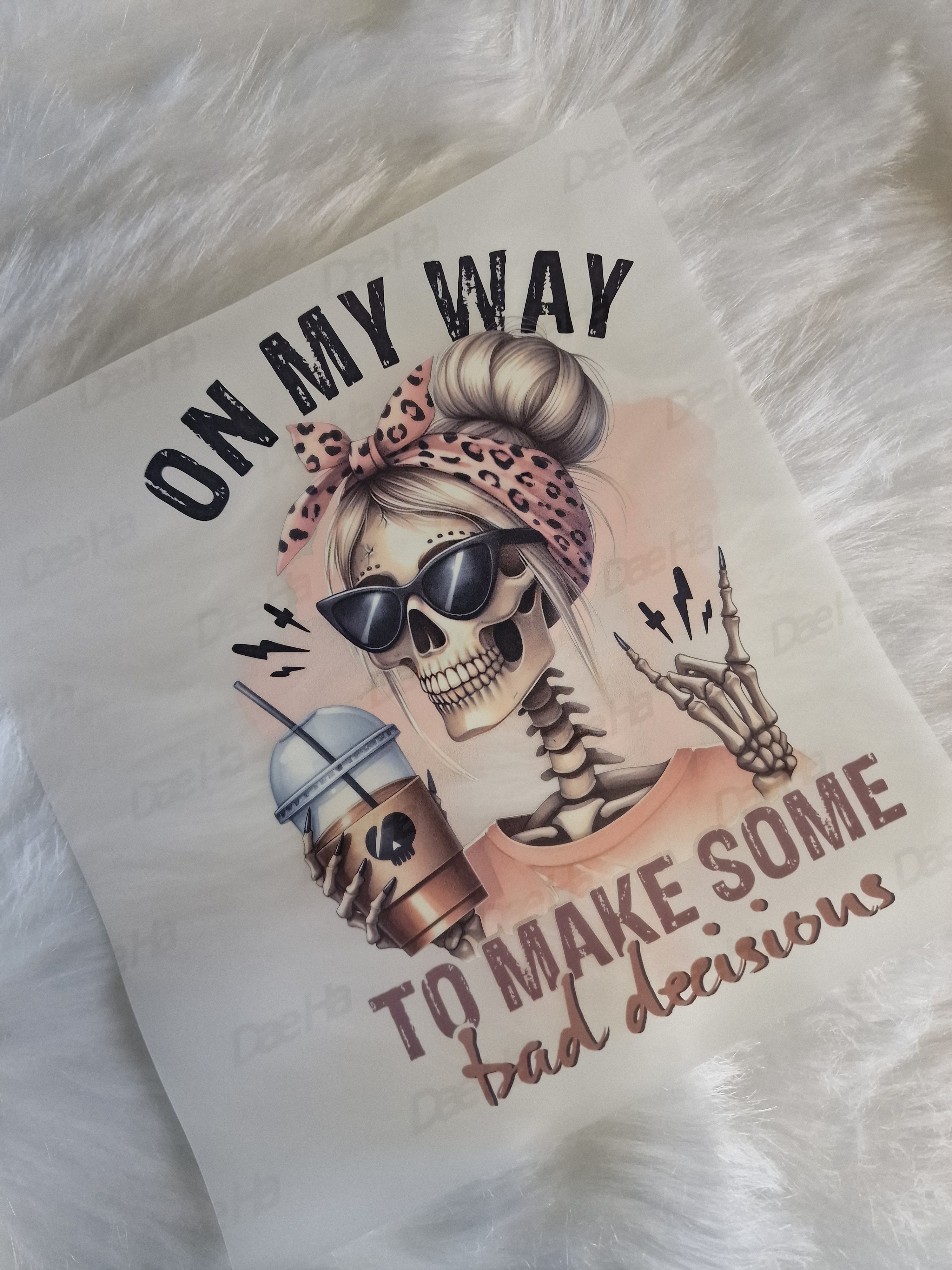 On my way 20cm DTF print - Wraps and Blanks