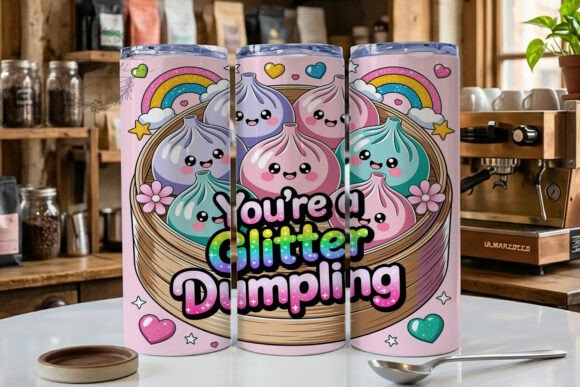 You're a glitter dumpling 20 oz tumbler sublimation print