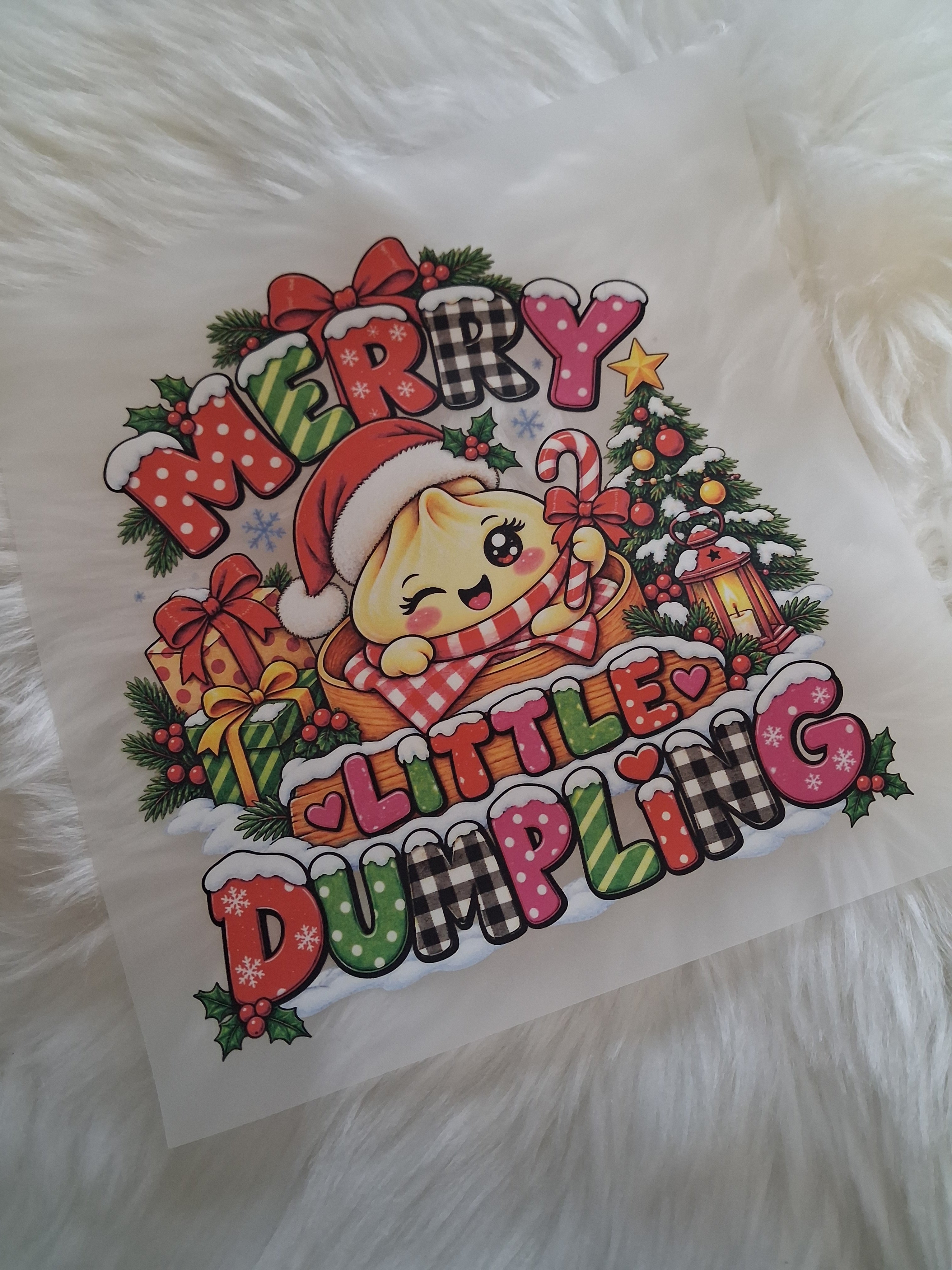 Merry little dumpling 20cm DTF print