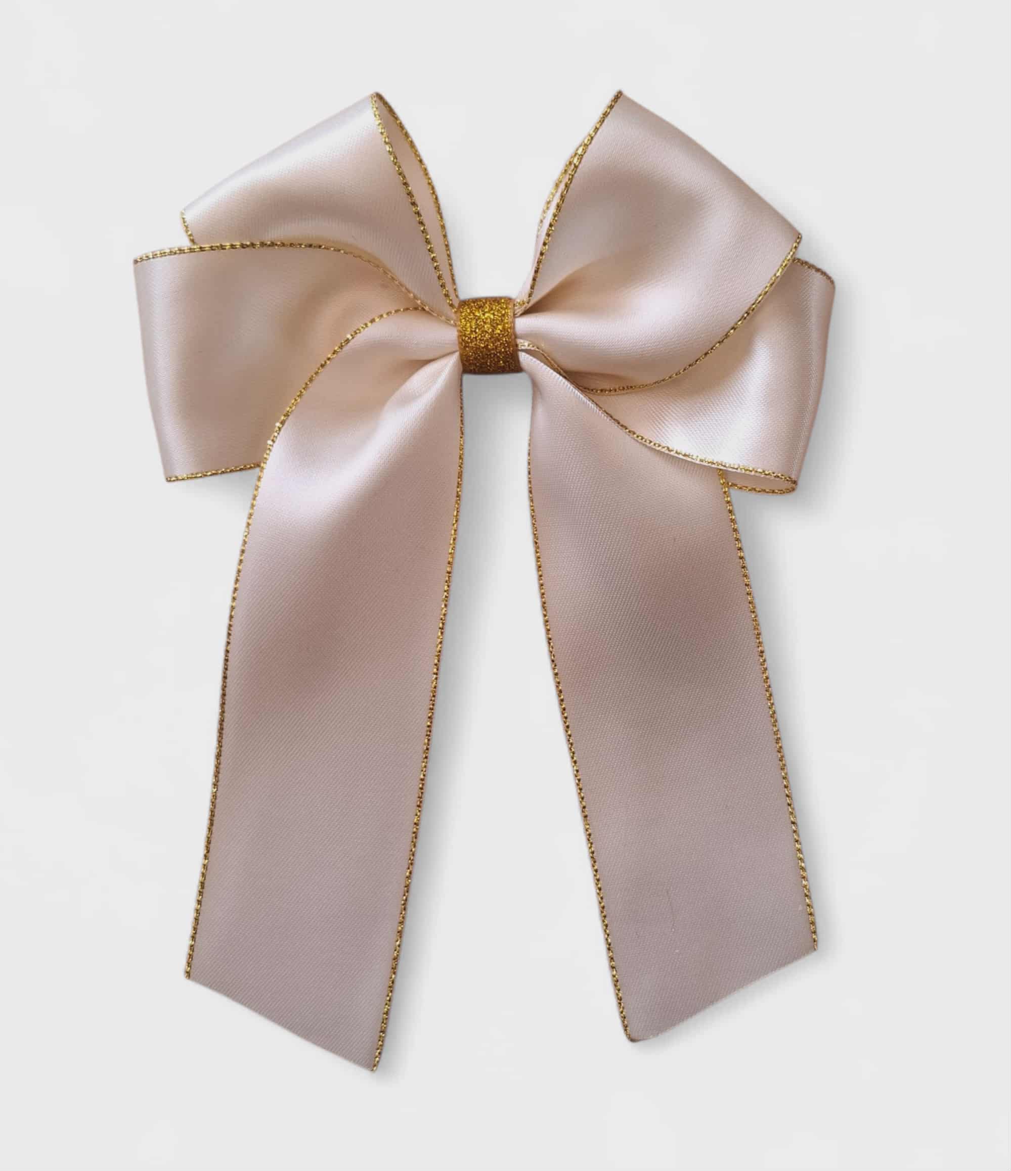 5" glitter satin hairbows