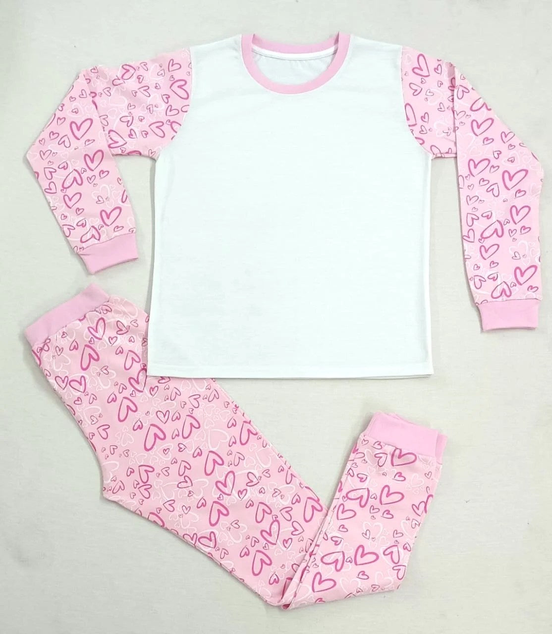 Pink Hearts Kids Pyjamas