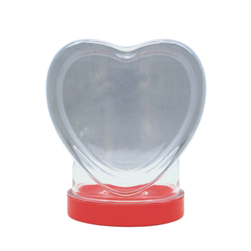 500ml heart plastic jar