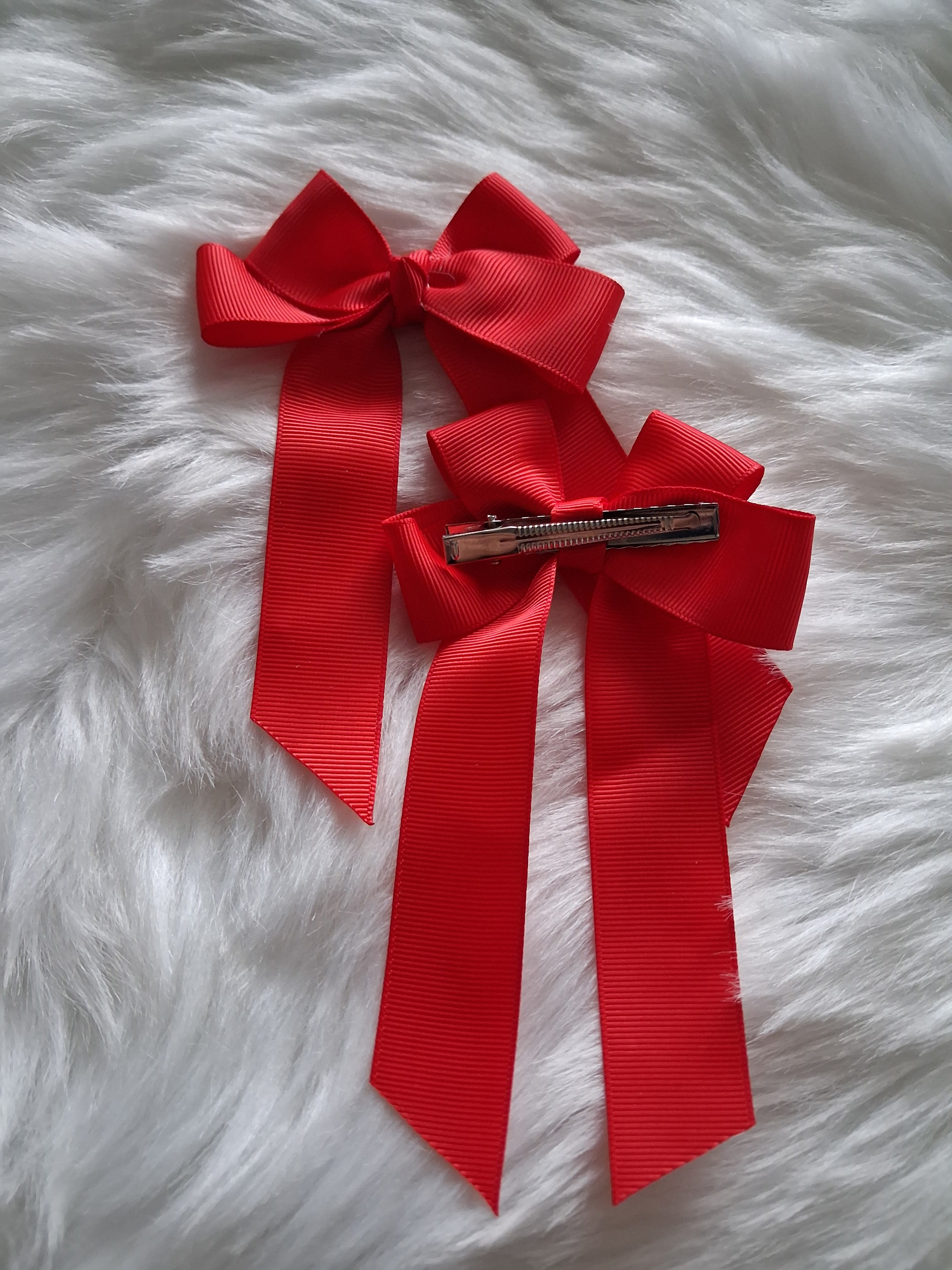 Long tails grosgrain hairbow