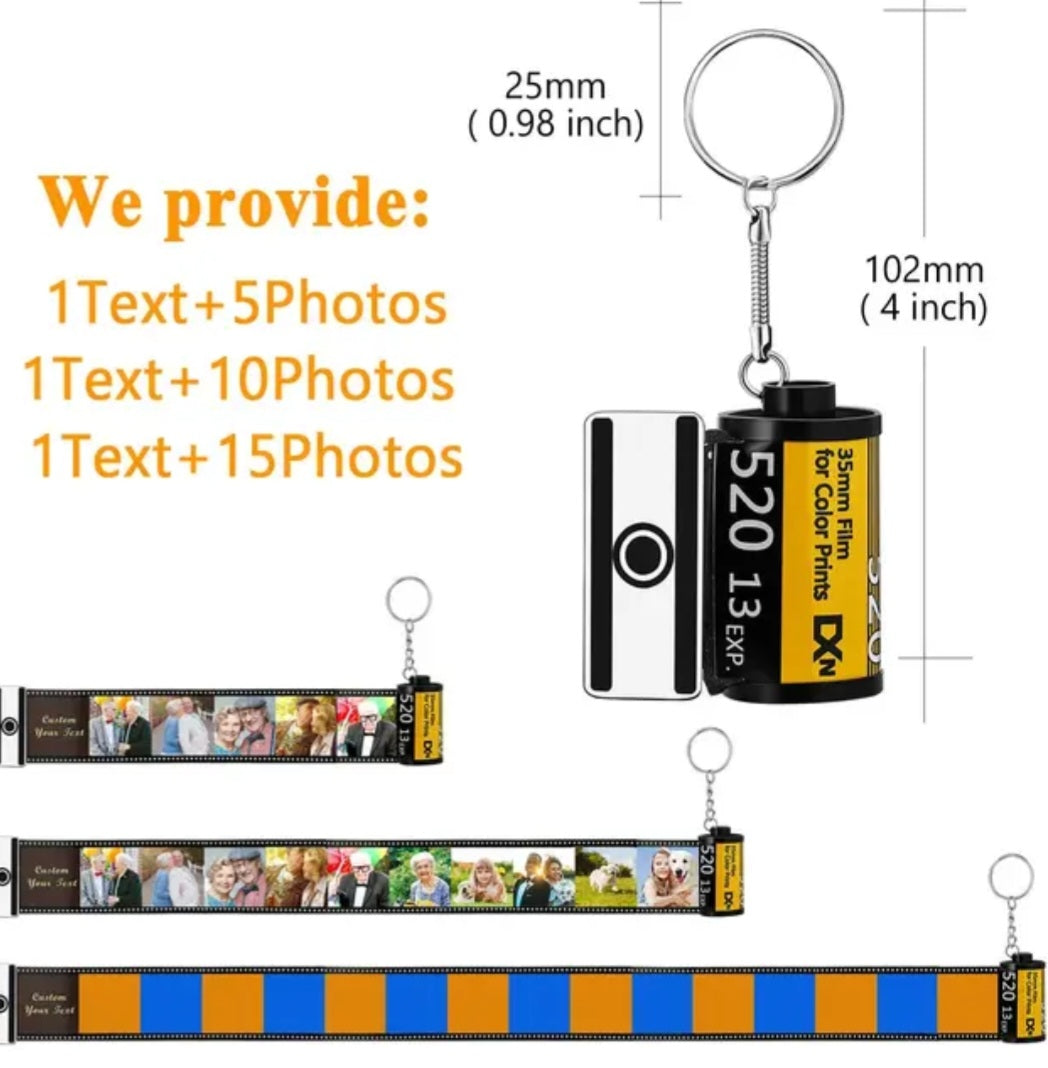 Sublimation Film strip style keyring – Wraps and Blanks