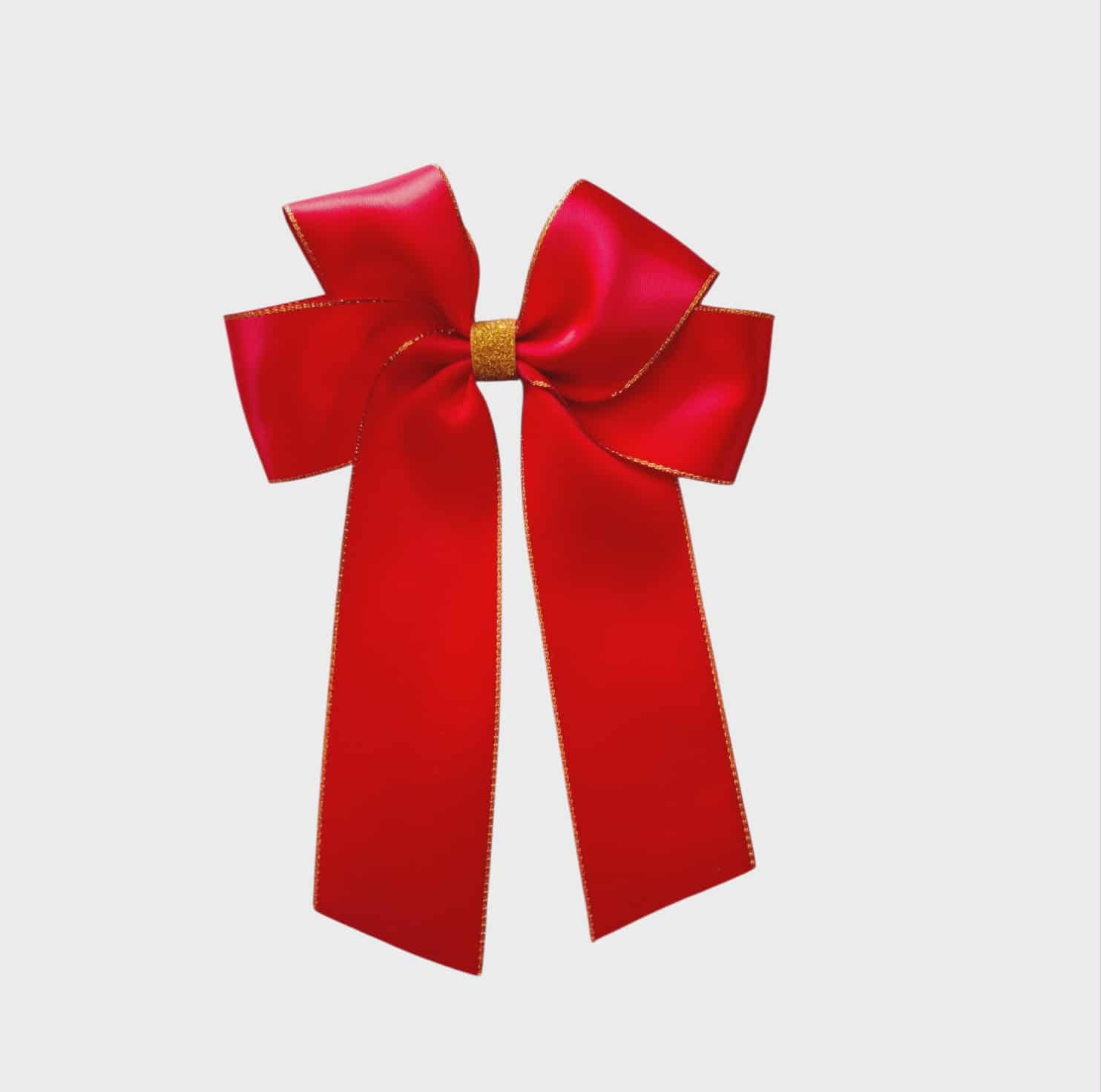 5" glitter satin hairbows