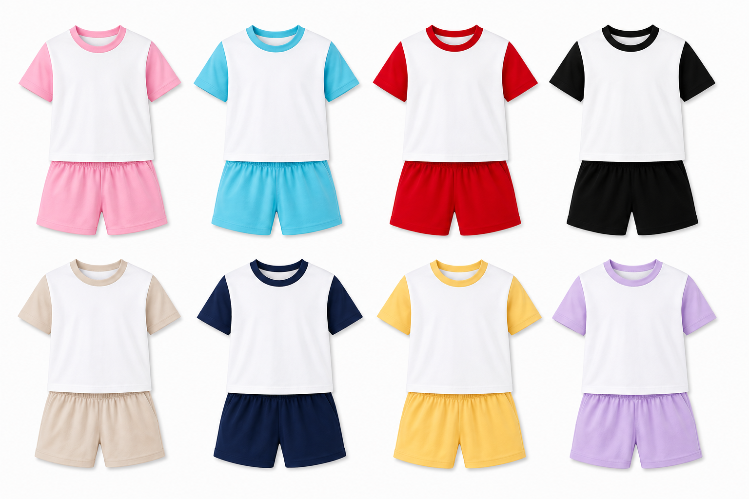 Block sublimation shorts sets - Wraps and Blanks