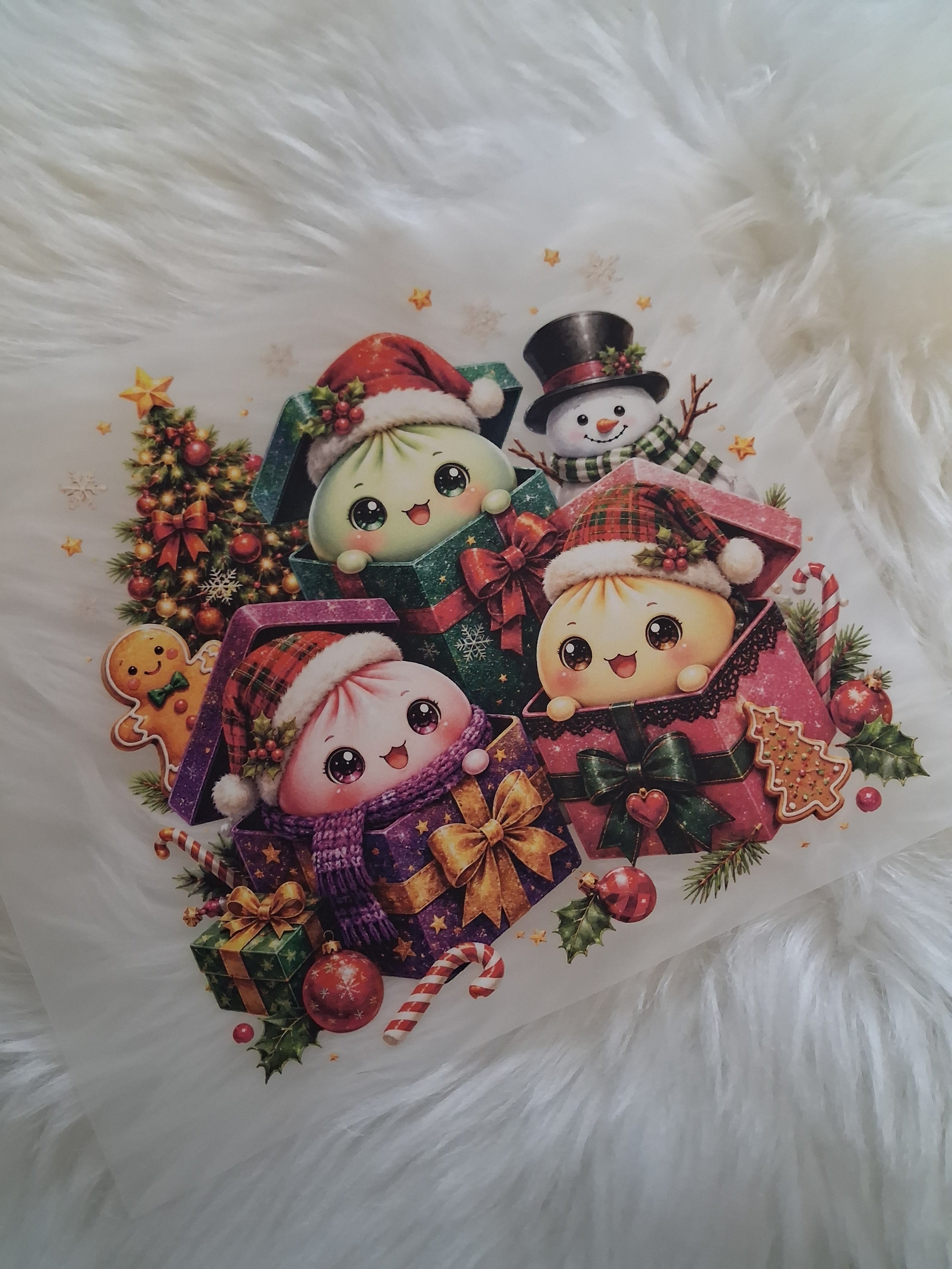 Christmas gift dumplings 20cm DTF print
