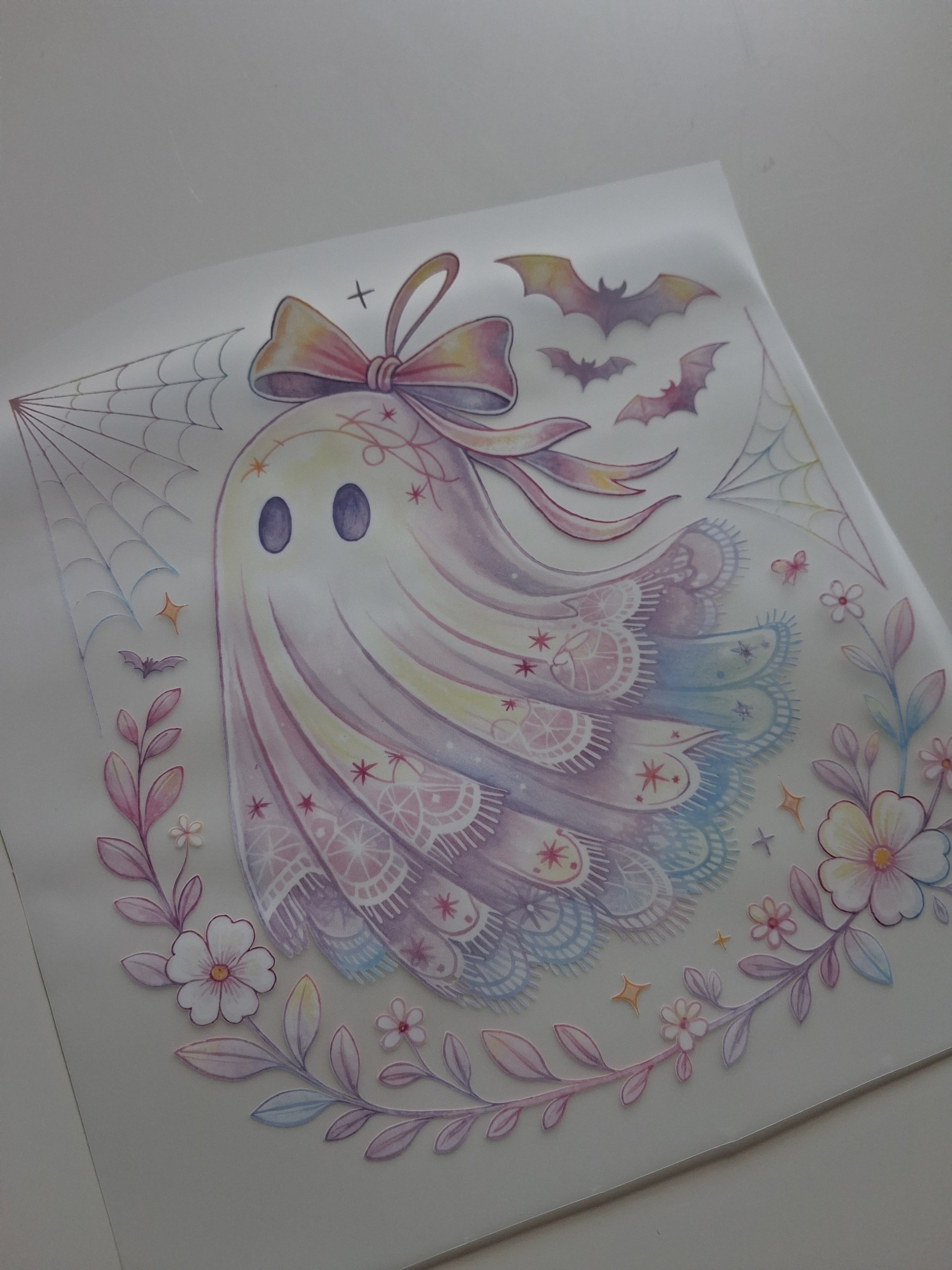 Lace Ghost 20cm DTF print