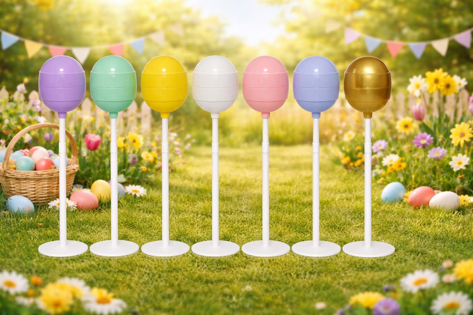 Pastel Fillable plastic lollipops - Pre-order - arrival beginning of March - Wraps and Blanks