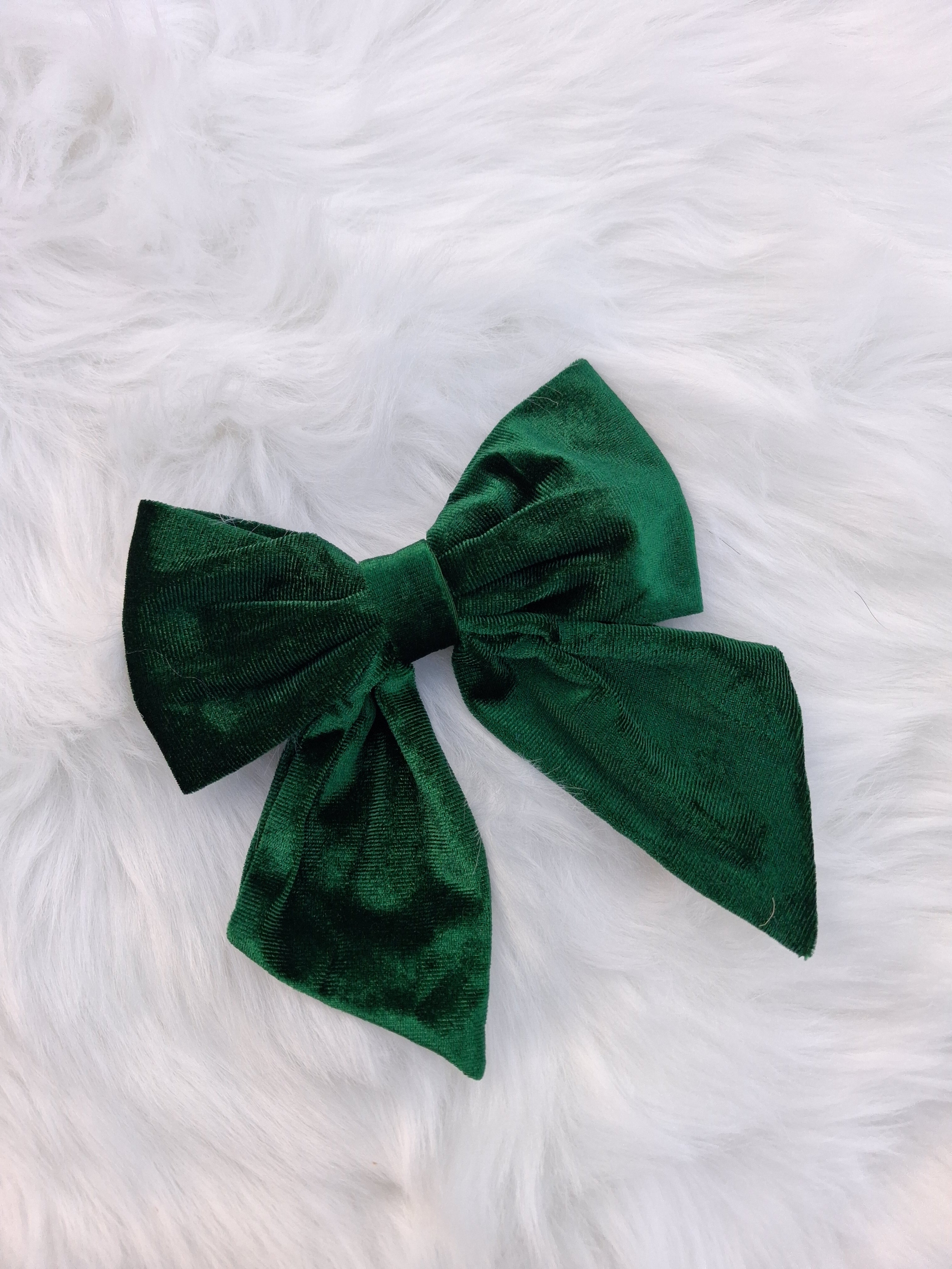 Velvet Hair Bows - Wraps and Blanks