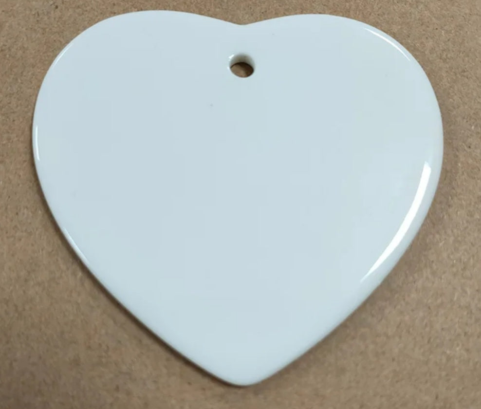 Sublimation ceramic heart