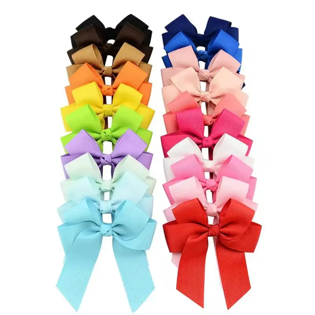 Short tails grosgrain hairbow
