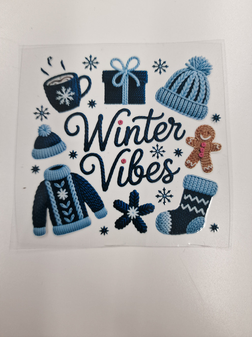 Winter Vibes Faux Yarn 8cm UVDTF decal