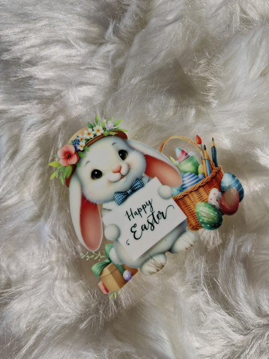 Happy Easter 2 UV DTF Decal 10cm