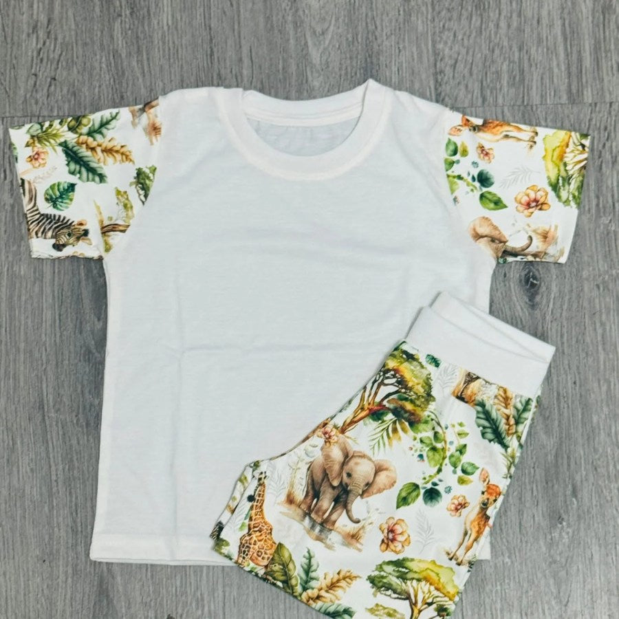 Jungle Safari shorts - Wraps and Blanks