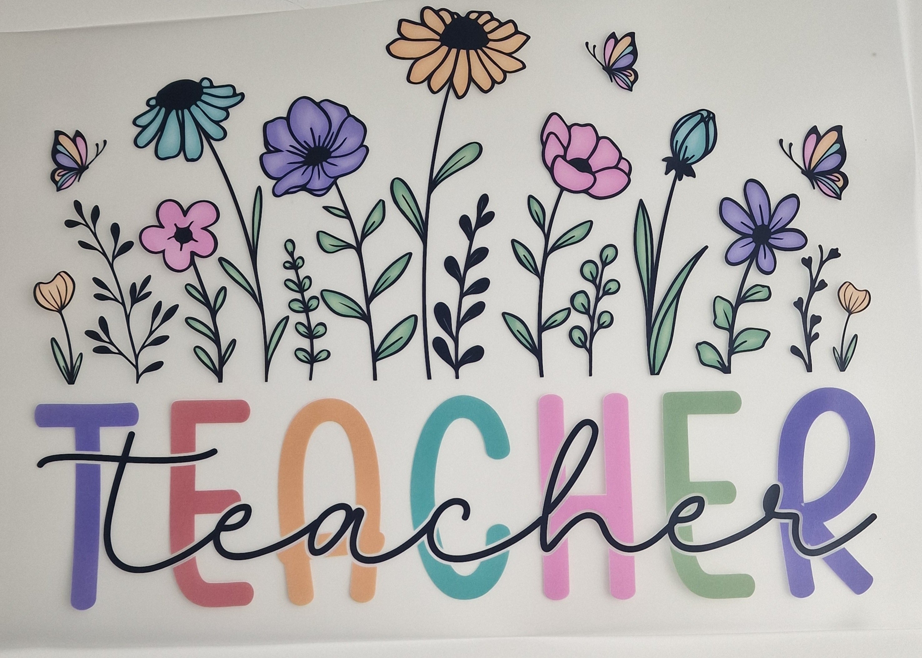 Teacher 20cm DTF print - Wraps and Blanks