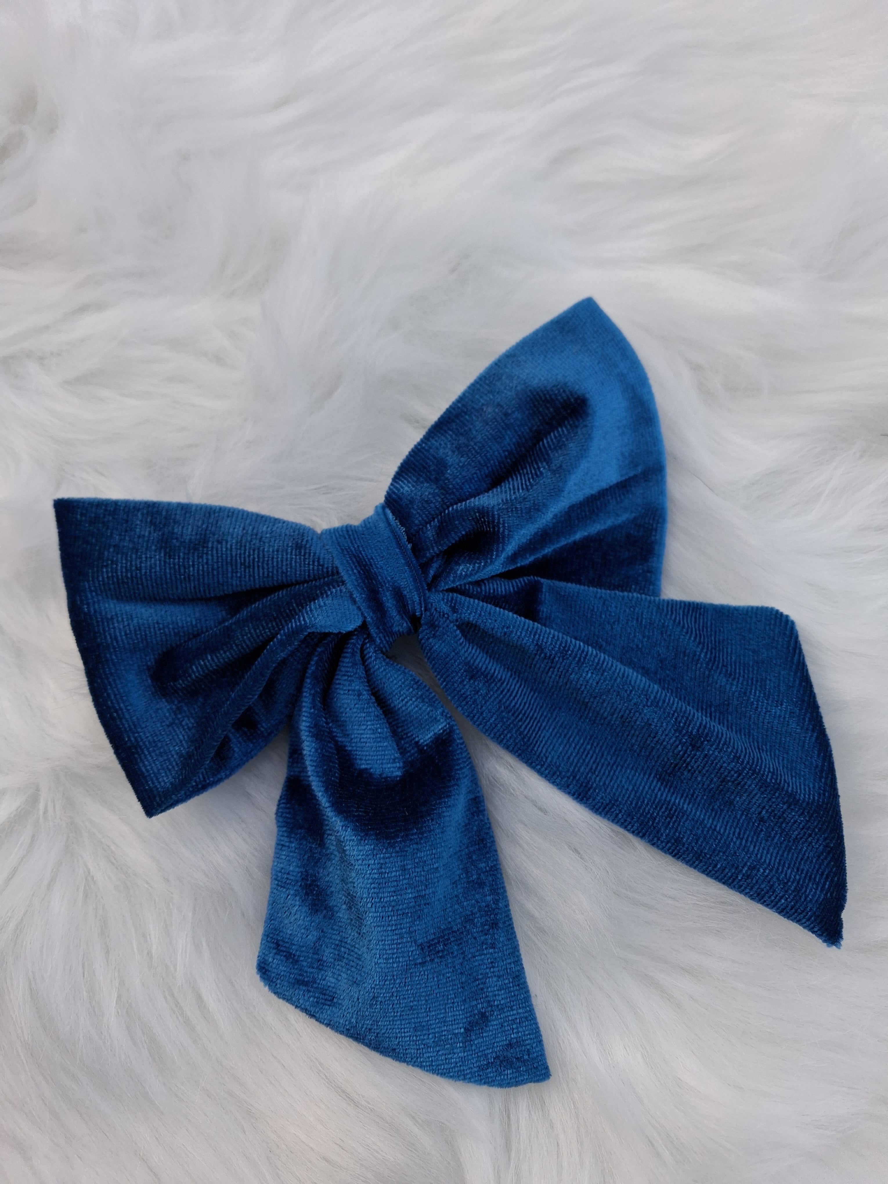 Velvet Hair Bows - Wraps and Blanks