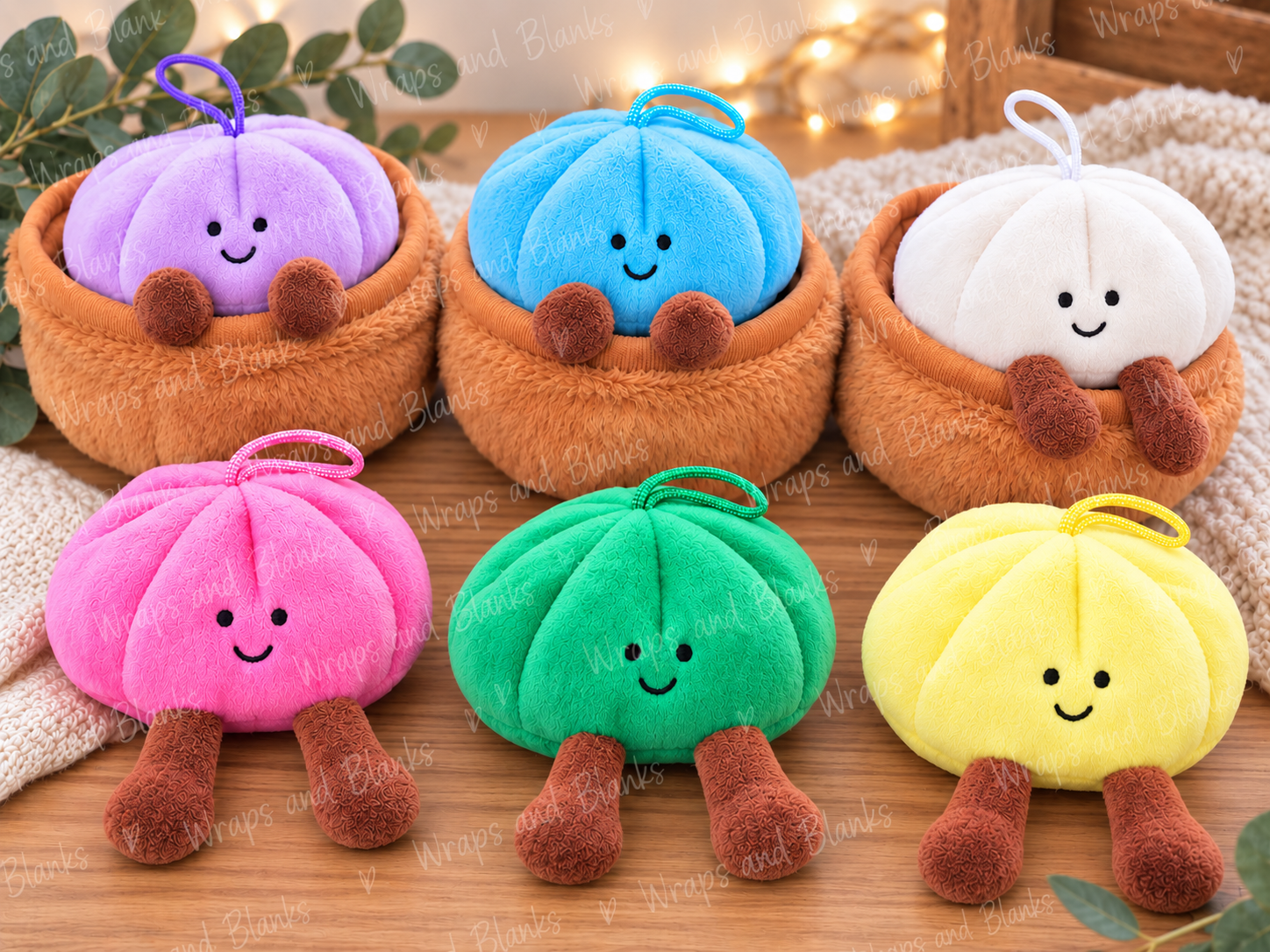 Plush dumplings - Wraps and Blanks