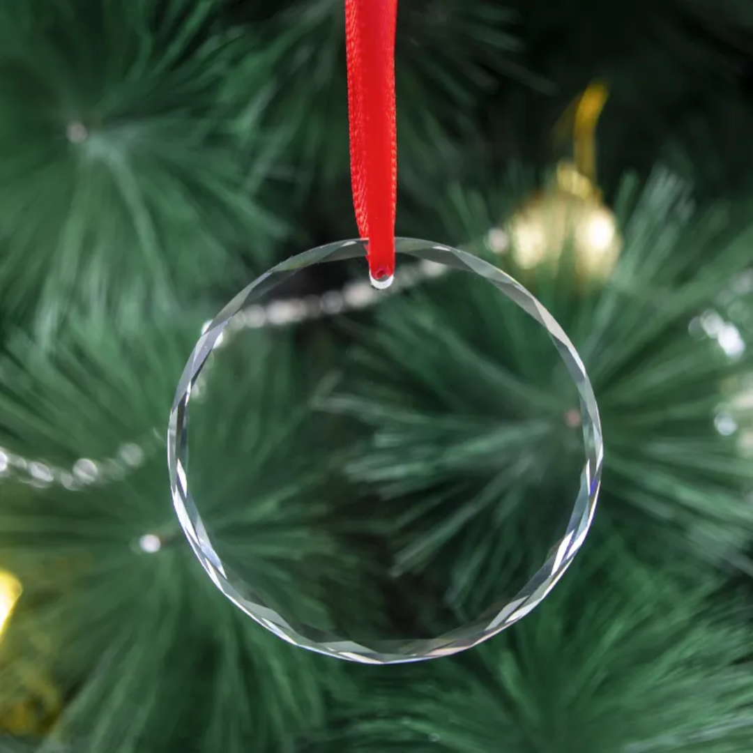 Glass flat bauble