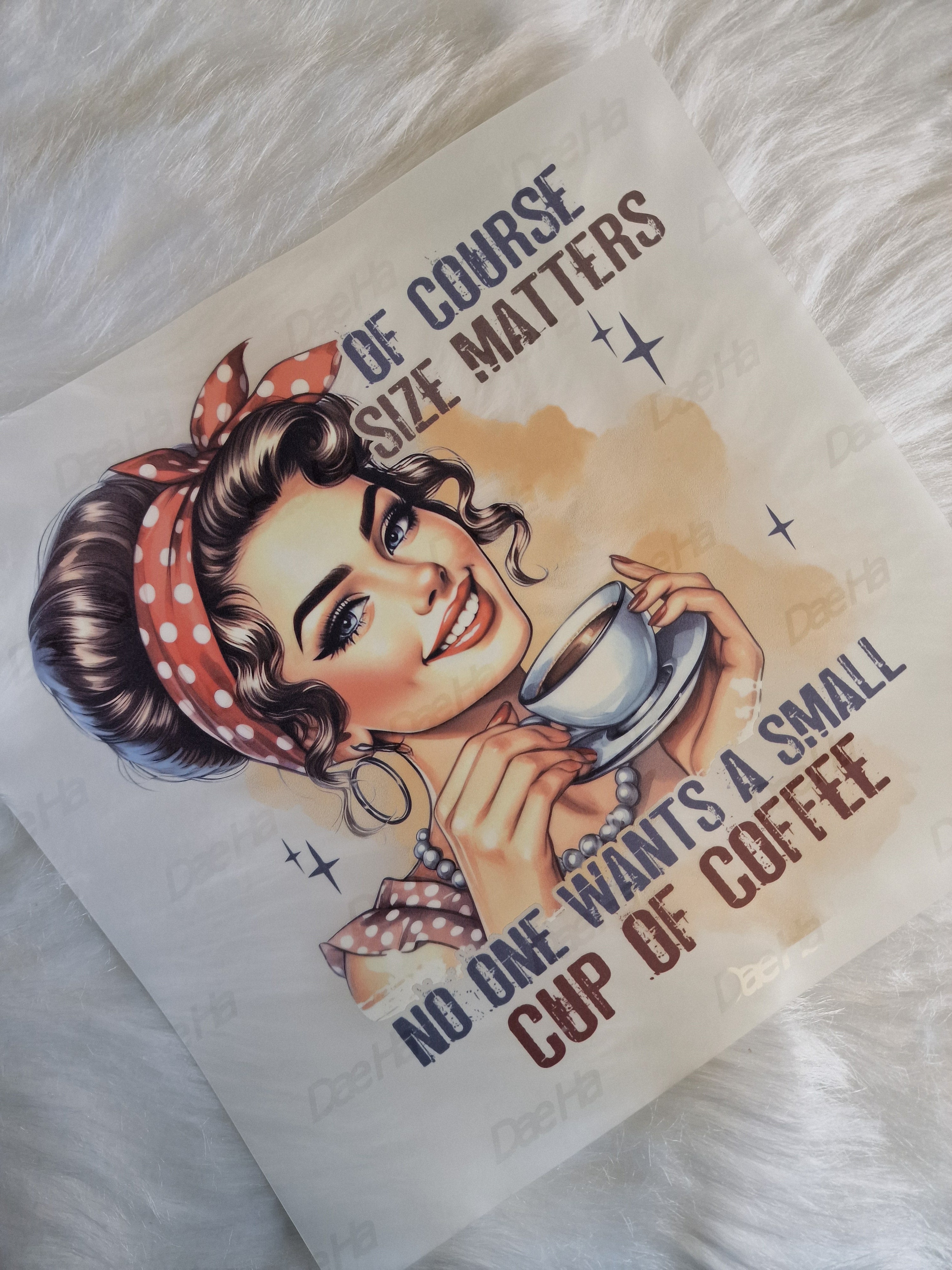 Size matters 20cm DTF print - Wraps and Blanks