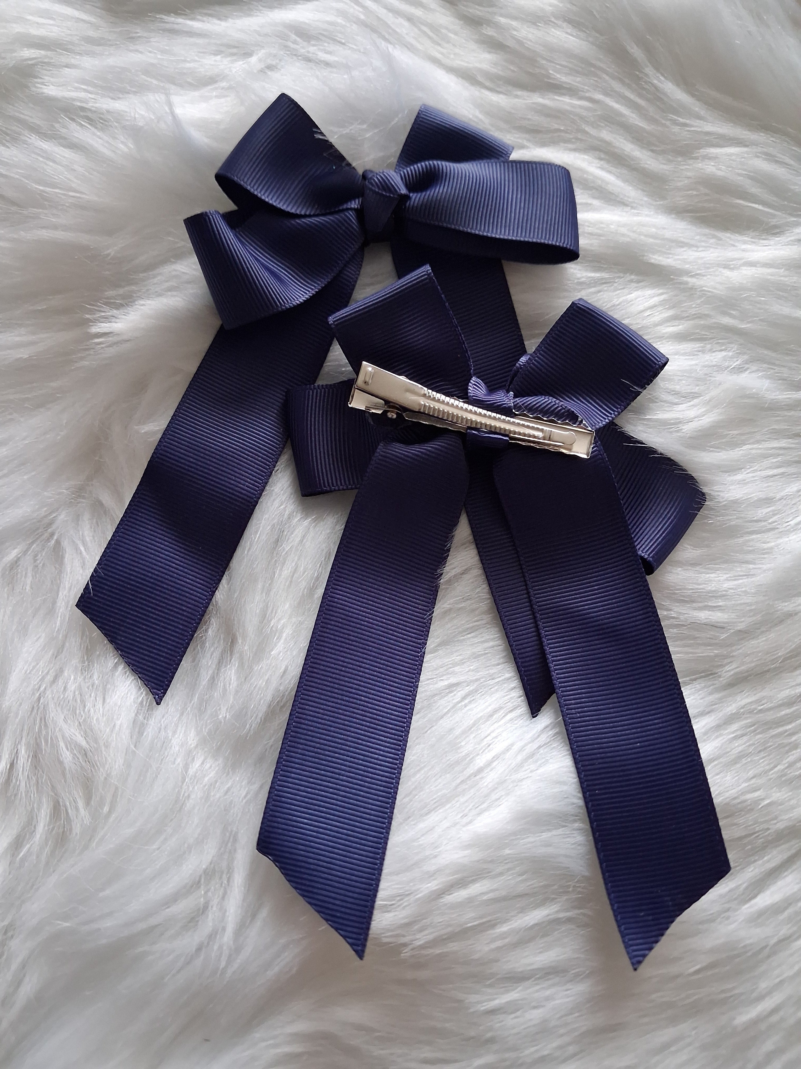 Long tails grosgrain hairbow