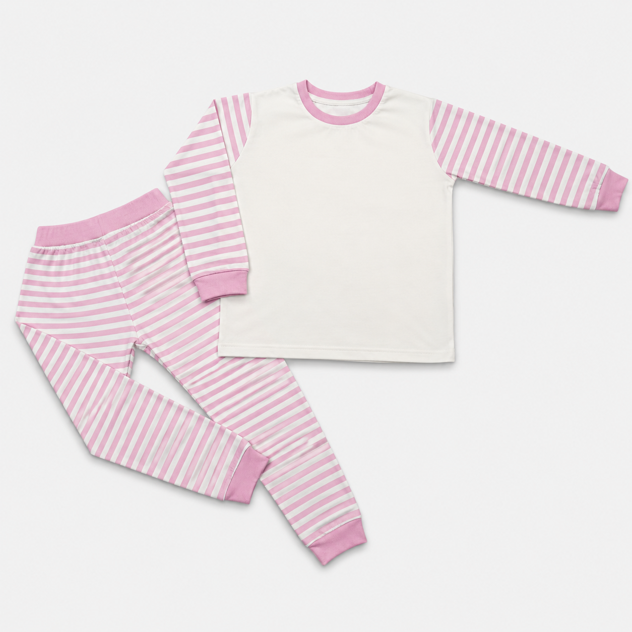 Pink Stripes Kids 100% Cotton Pyjamas