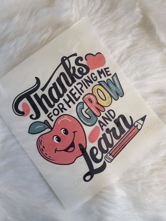 Thank you Teacher 20cm DTF print