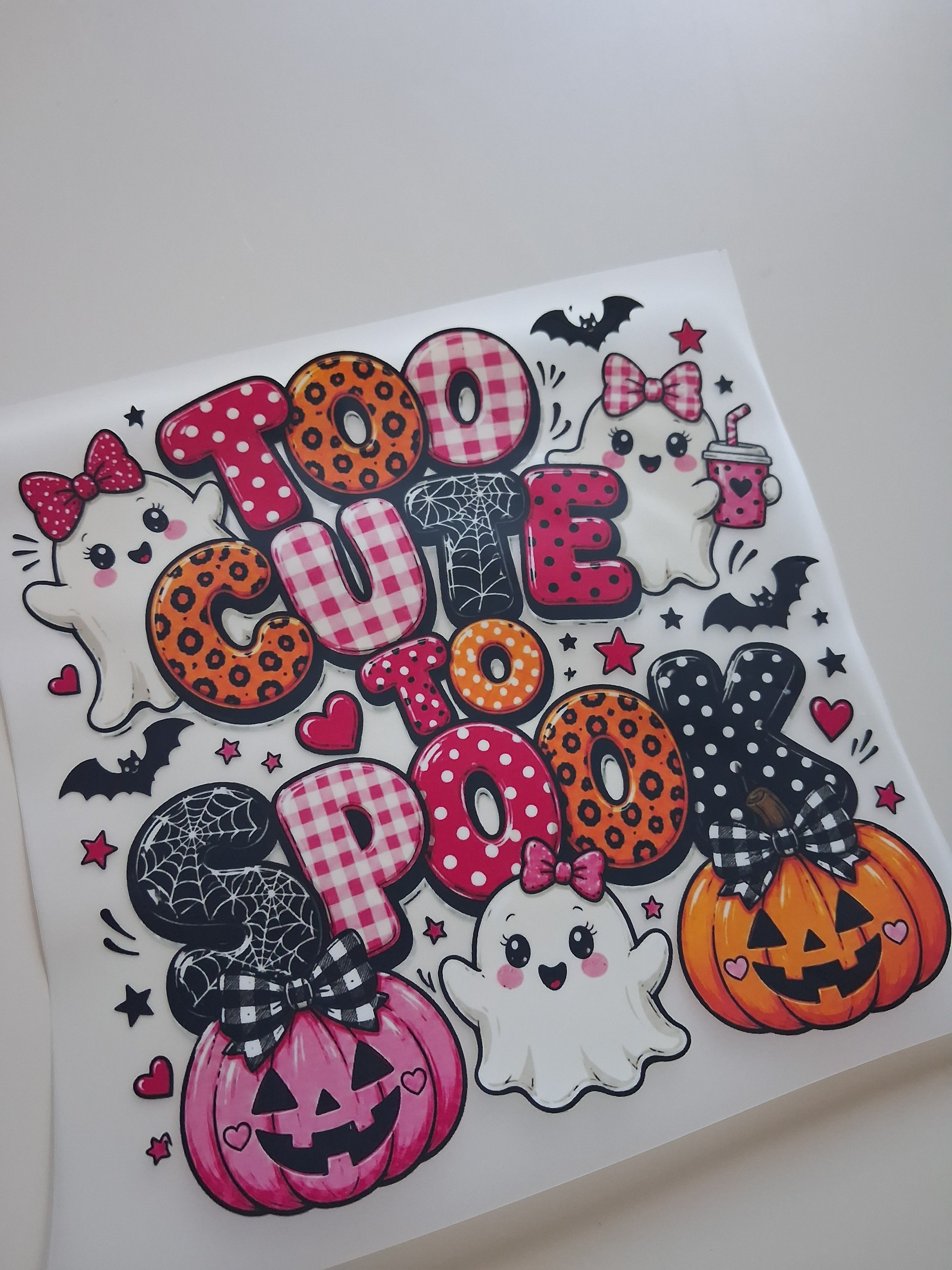 Too cute to spook 20cm DTF print
