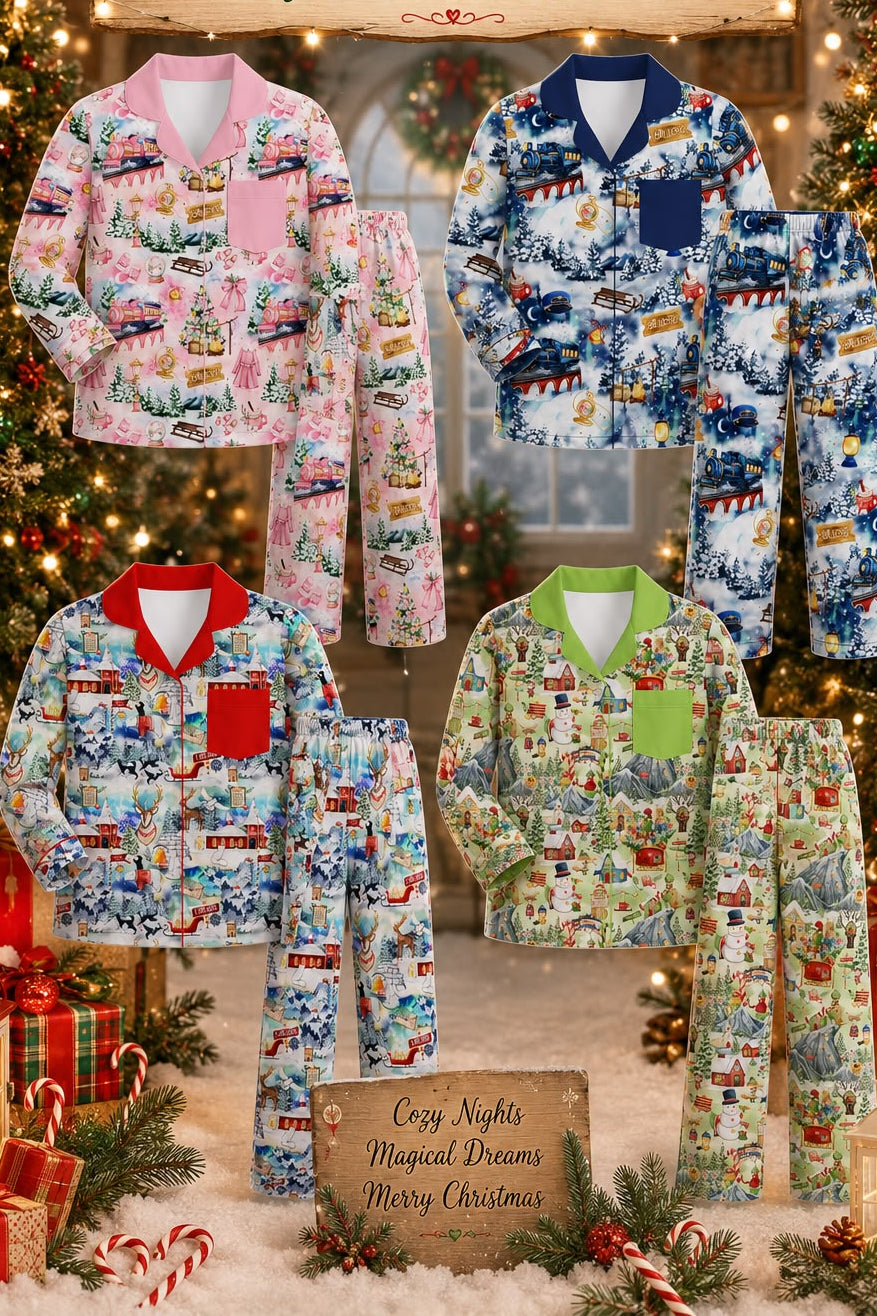 Blue Train 100% cotton Kids Pyjamas